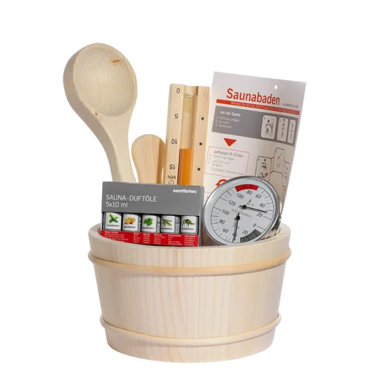 Balde acessórios de sauna 11 peças